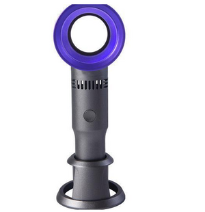 purple and gray Rechargeable Portable Bladeless Fan
