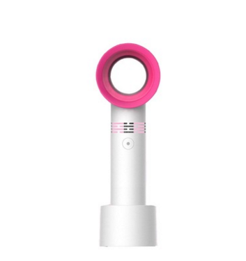 Eon earth - Rechargeable Portable Bladeless Fan pink and white