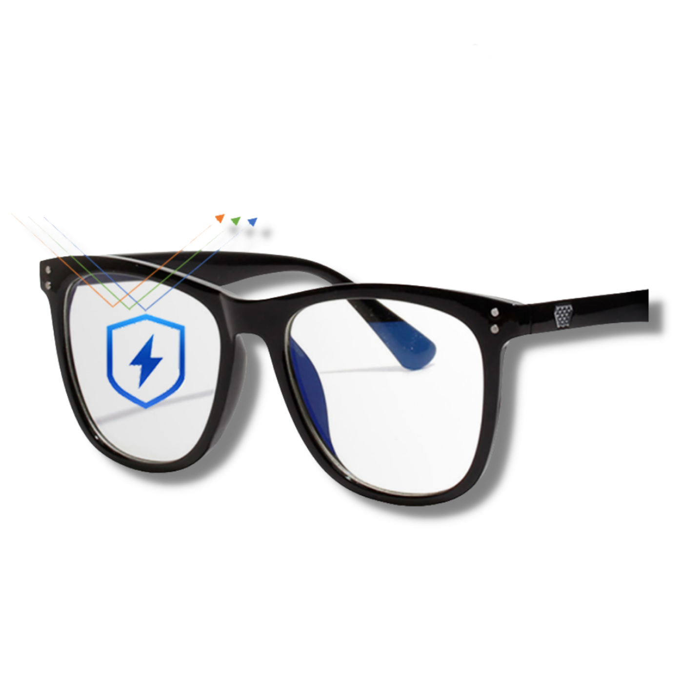 Eon Earth Anti-Blu-ray Glasses  black frames 