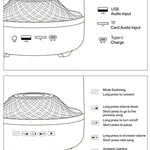Portable Wireless Soundbar Bluetooth 5.3 Home Theater Speaker Subwoofer Hi-Fi Acoustic Breathing Lamp for Android IOS