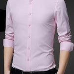 Stainproof Men's slim fit dress shirt