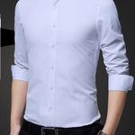 Stainproof Men's slim fit dress shirt