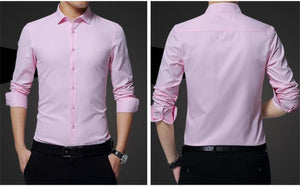 Stainproof Men's slim fit dress shirt